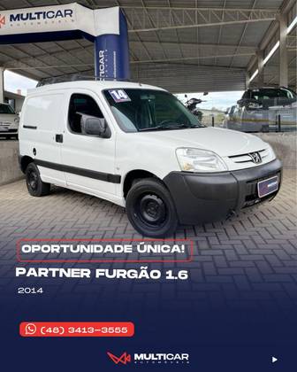 PEUGEOT PARTNER 1.6 FURGÃO 800KG 16V FLEX 3P MANUAL